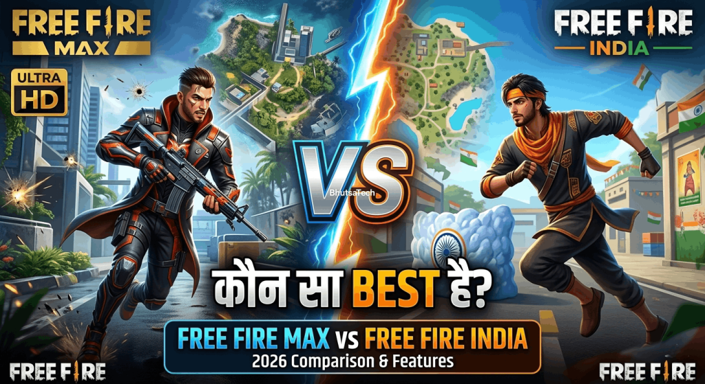 Free Fire Max vs Free Fire India